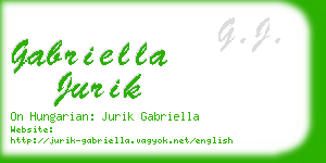 gabriella jurik business card